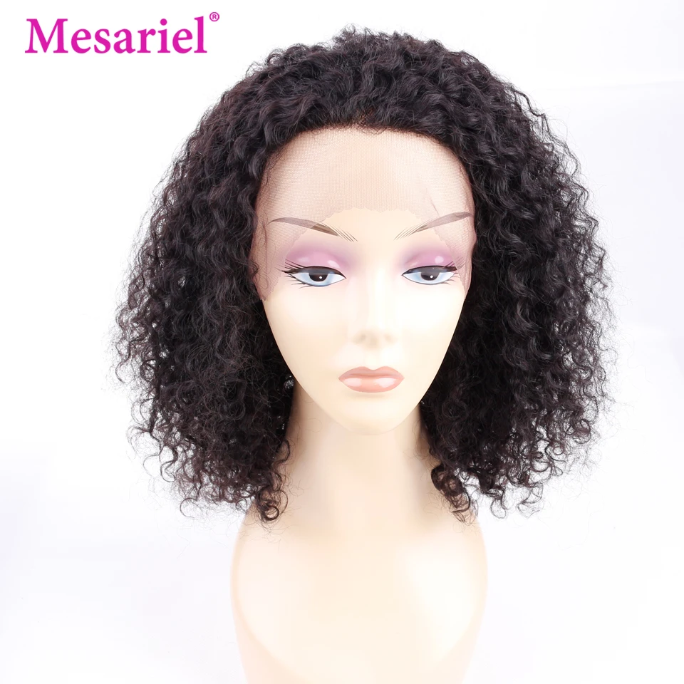 Mesariel T передней части кружево парики на сетке кудрявые волосы предварительно