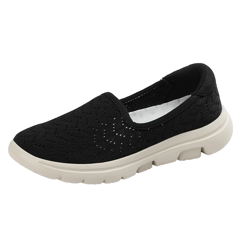 Размера плюс Обувь на плоской подошве Для женщин с дышащей сеткой