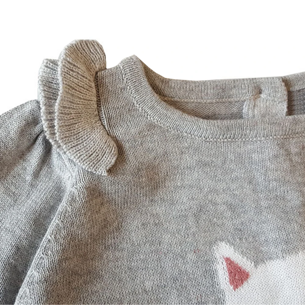 Детский осенне весенний свитер повседневное детское платье для новорожденной