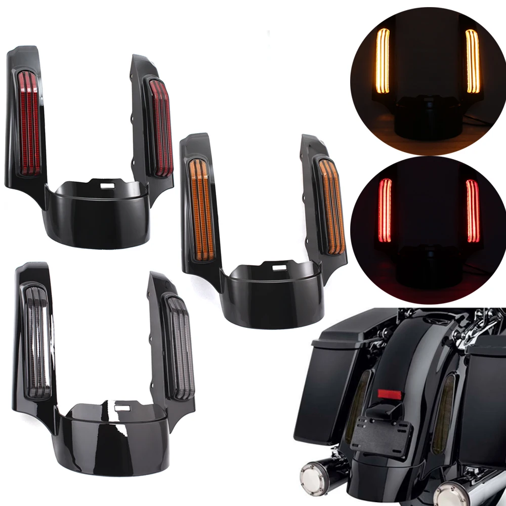 

Светодиодный задний фонарь для мотоцикла, удлинитель заднего крыла для Harley Touring, Electra, Road, Street, Glide Ultra, Limited, Road King, FLHTK
