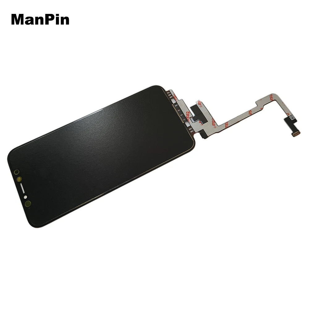 For iPhone XS Max X LCD Screen Touch Glass Long Flex Cable No Soldering Mobile Phone Display Panel Lens Replacement Spare Parts