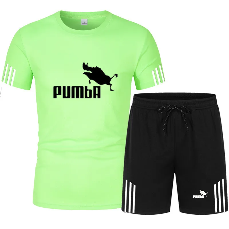 

2021 Funny Men T shirt+Beach Shorts Sets 2021 Summer Jogging Pants T-shirt Sportswear streetwear Harajuku Tops Tshirt M--5XL