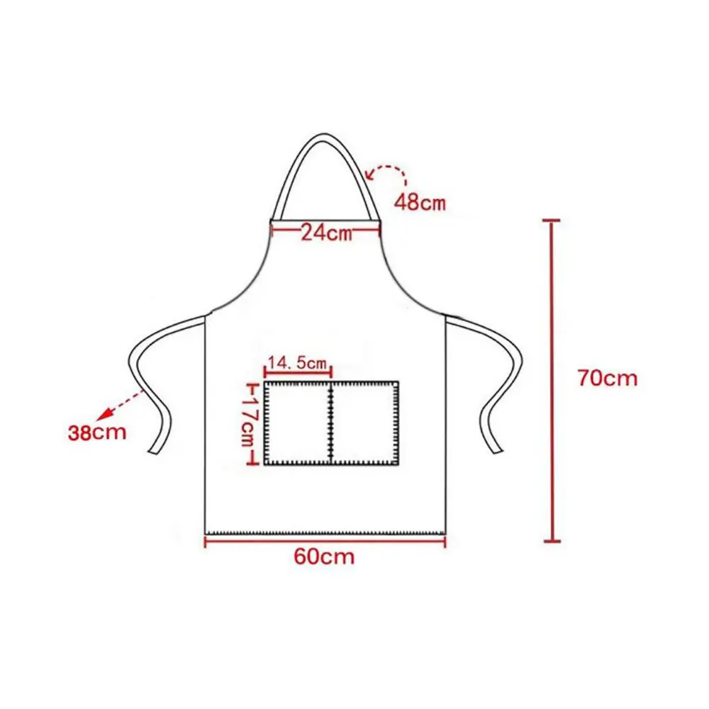Черного цвета с лямкой на шее фартук шею официанта Бейкер шеф-повара полный