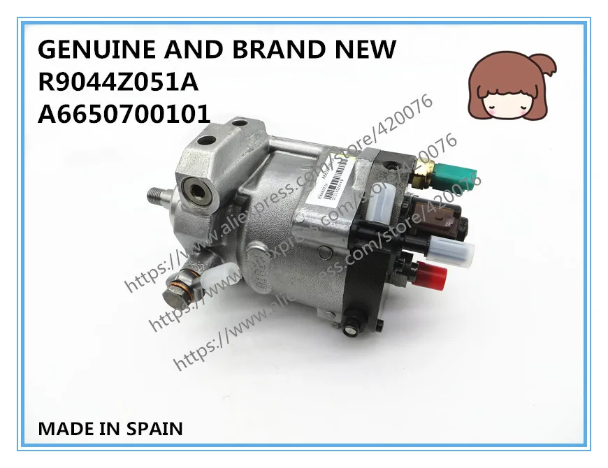 Подлинный и новый дизельный топливный насос COMMON RAIL R9044Z162A R9044A162A R9044Z051A A6650700401