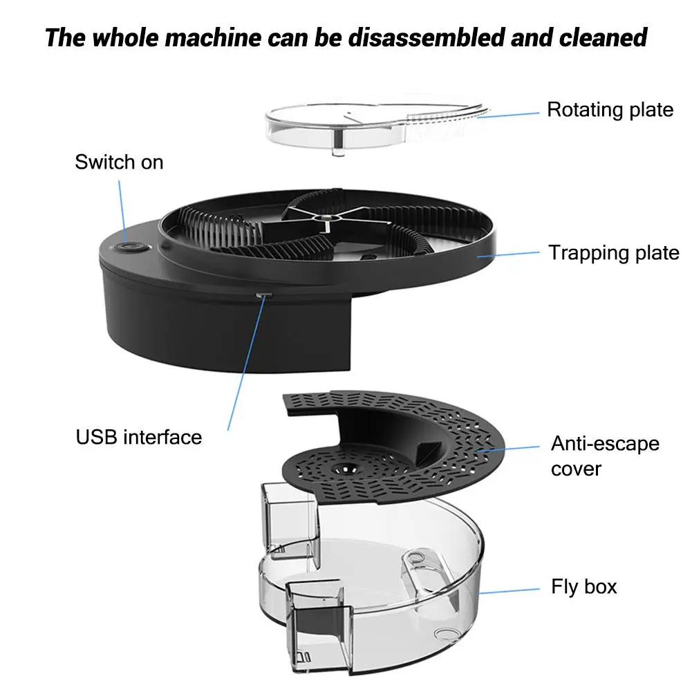 Электрическая ловушка для насекомых автоматическая мух с USB-разъемом