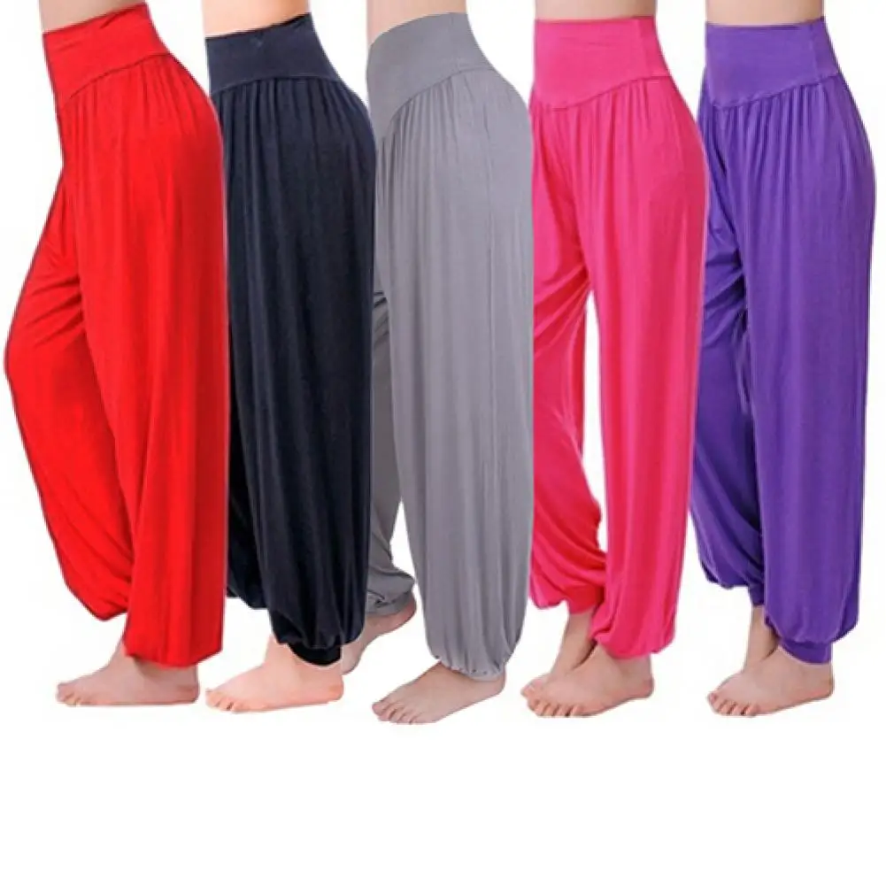 

Plus Size Pants Women's Yoga Loose Long Pants Belly Dance Boho Sports Wide Trousers Casual Daily Wear Hippie Clothes Women Pants