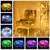 6m 100 led christmas string lights plug in twinkle fairy lights outdoor waterproof 8 modes for bedroom curtain wedding decora