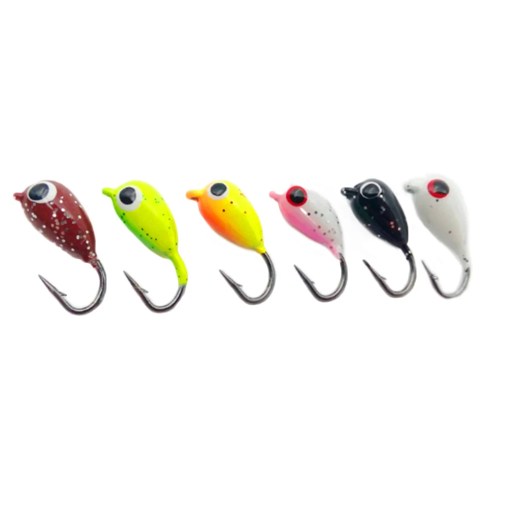 Подледной рыбалки приманки крючок для рыбалк зимние Crankbait 6 шт./компл. Пластик
