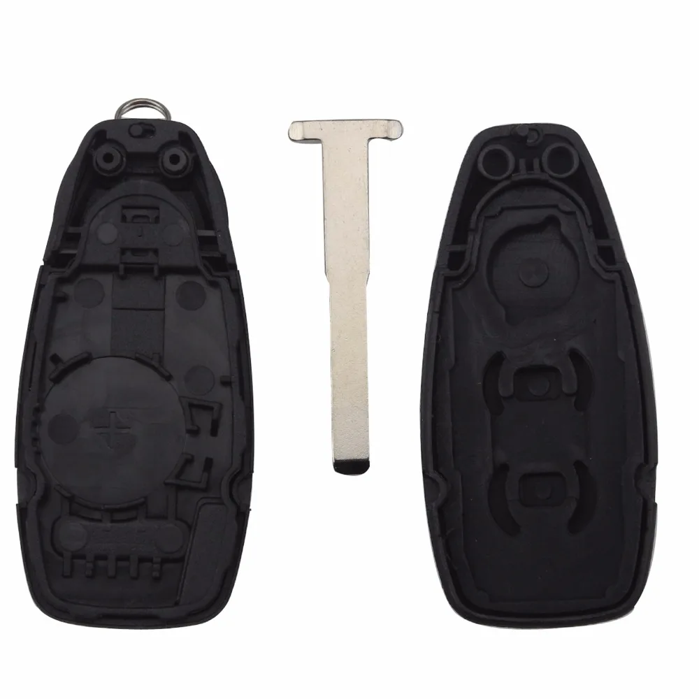 jingyuqin 3 Button Car Key Shell with Insert Blade Replacement Smart for Ford Mondeo Fiesta Focus Titanium C-Max Kuga Refit | Автомобили и