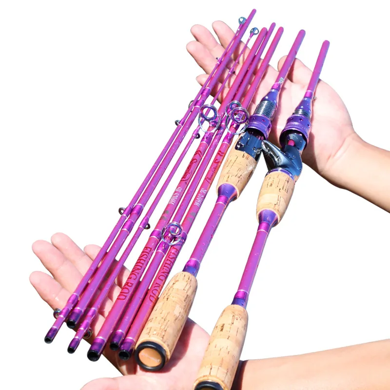

Casting Spinning Rods for Lure Fishing 2.1M 2.4M 4 Sections Carbon Fiber Ultra Light Fishing Pole Fishing Tackle