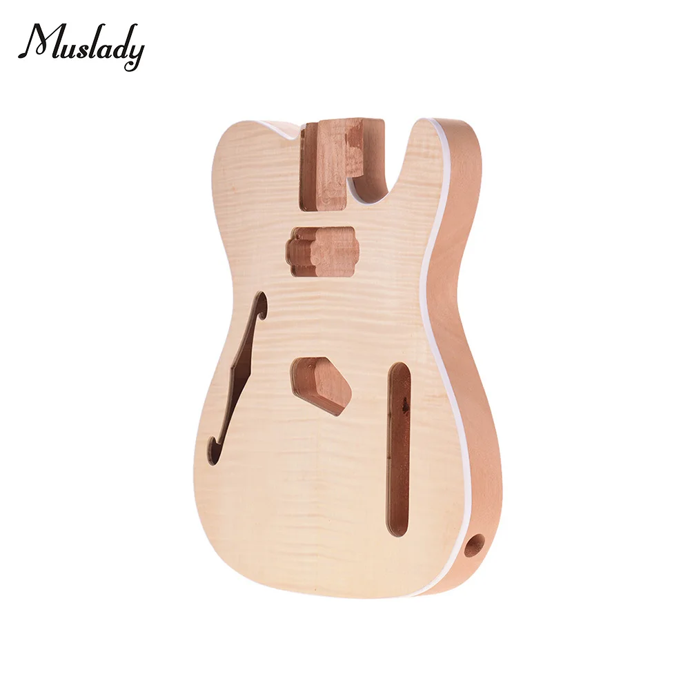 Muslady TL-FT03 незавершенный гитарный корпус красного дерева пустой гитары для TELE