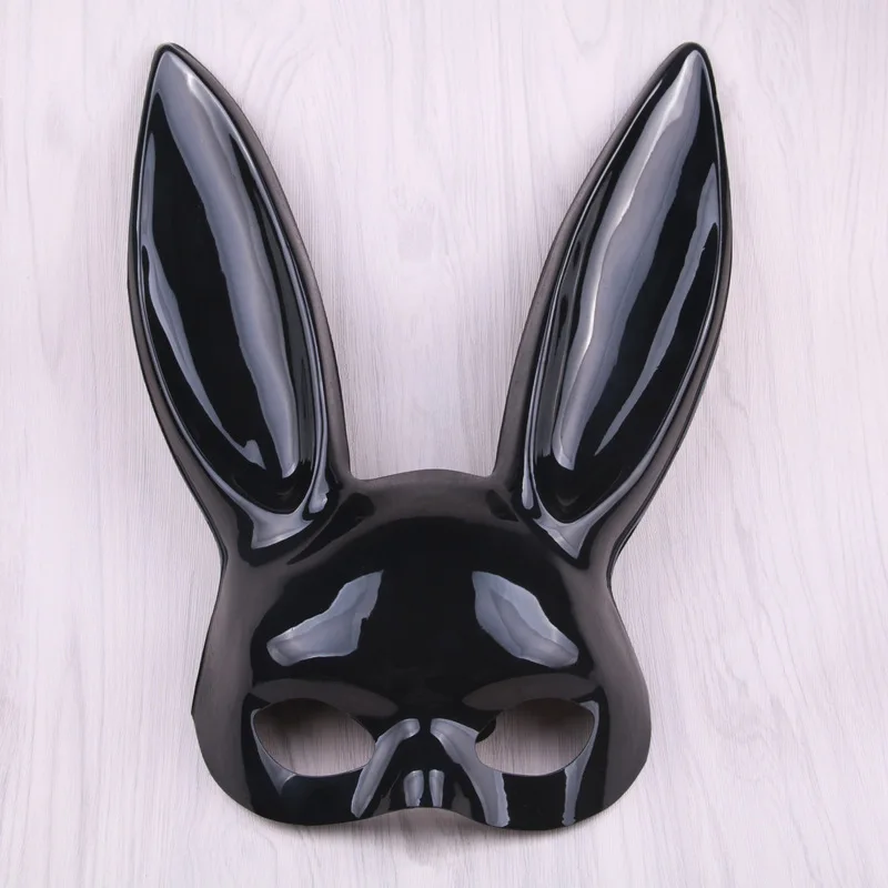 Halloween mask bar Bachelor party masquerade fun bunny ears girl black and white | Дом и сад
