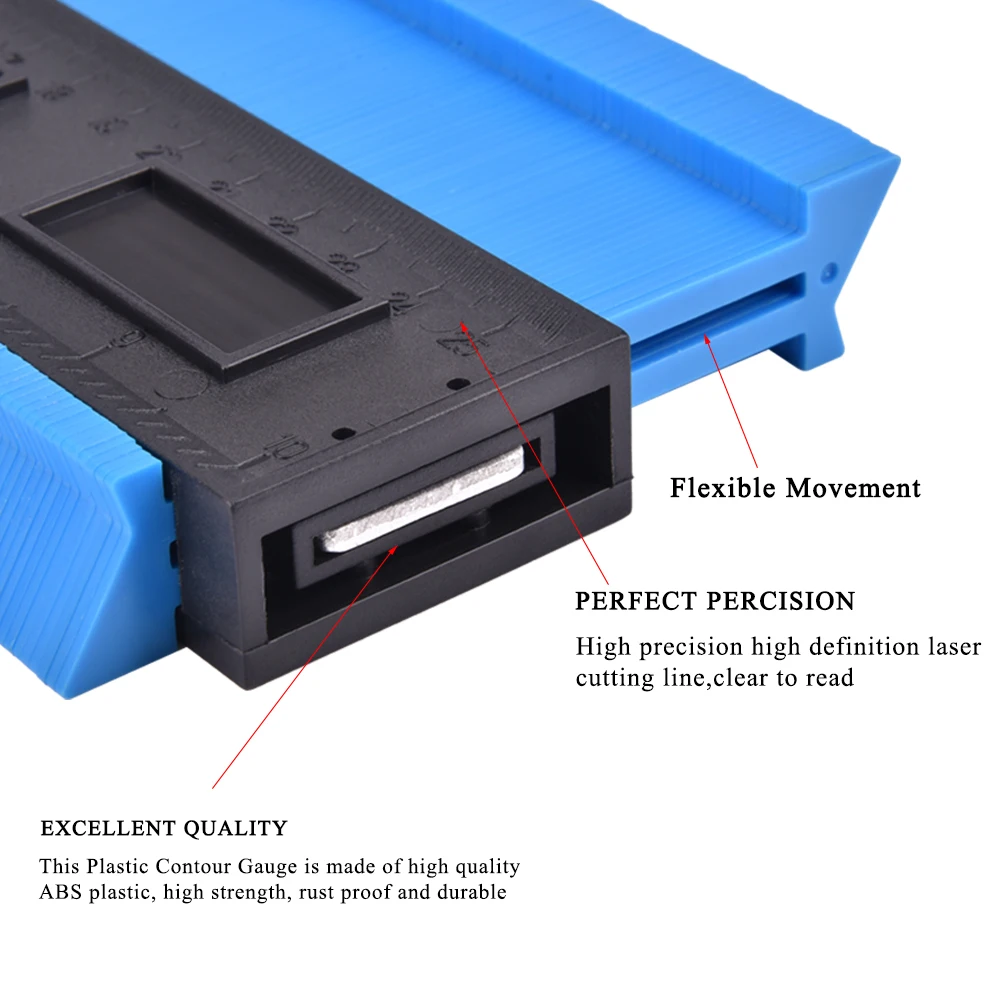 12/25 см Мультифункциональный дубликатор для контурных профилей плиточный ламинат