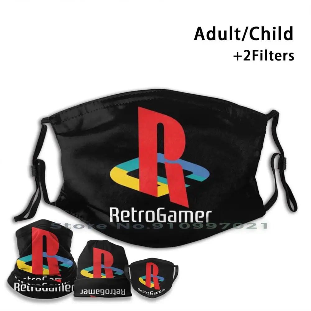 

Retro Gamer Non-Disposable Mouth Face Mask Pm2.5 Filters For Child Adult Nintendo Nintendo Games Retro Game Console Gameboy
