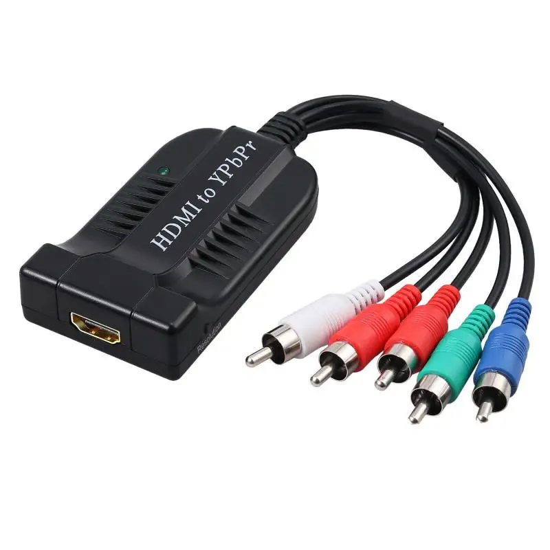 HDMI совместимый с YPbPr компонент 5RCA RGB видео конвертер 1080P адаптер R/L аудио выход для