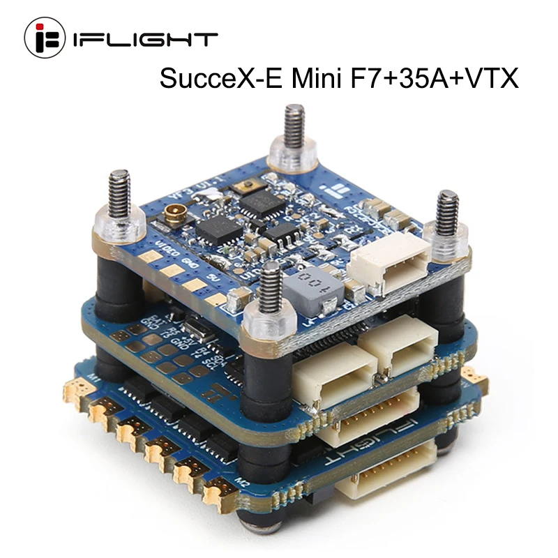 IFlight sucex-E Mini F7 35A 4-в-1 ESC 2-6S стек полета (MPU6000) с sucex mini Force 5 8 GHZ 600mW VTX для FPV гоночного