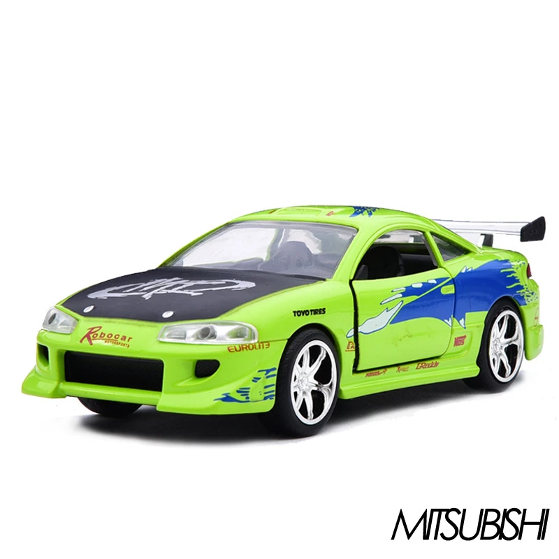 Jada 1:32 скорость и страсть Mitsubishi Eolipse модель автомобиля из сплава металлическая