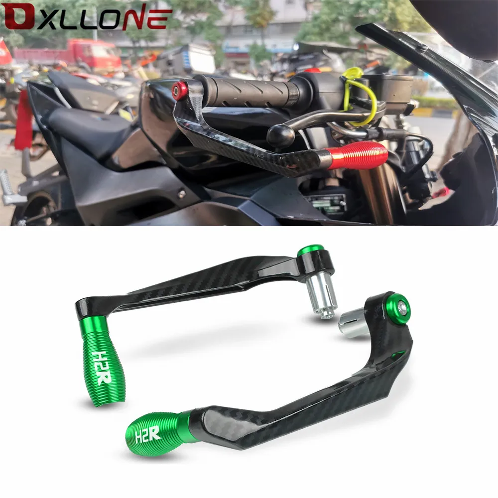 

Мотоциклетные аксессуары, 7/8 дюйма, 22 мм, рычаг защиты руля, ручки тормоза, рычаги сцепления, протектор для KAWASAKI H2R с логотипом H2R