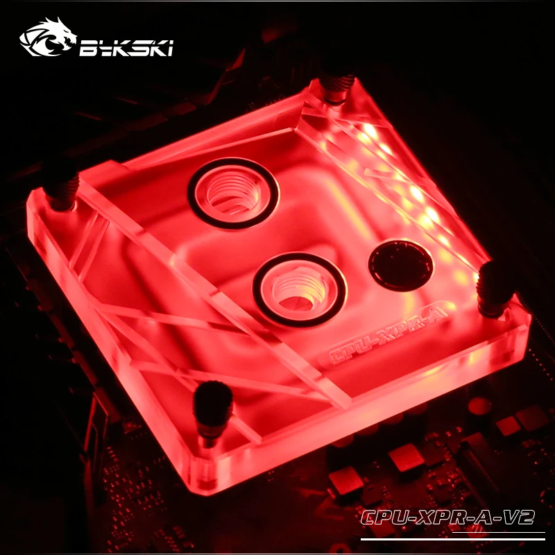 Водяной блок Bykski CPU для INTEL LGA 115X X99 X299/2011/2066 водяное охлаждение rgb процессор