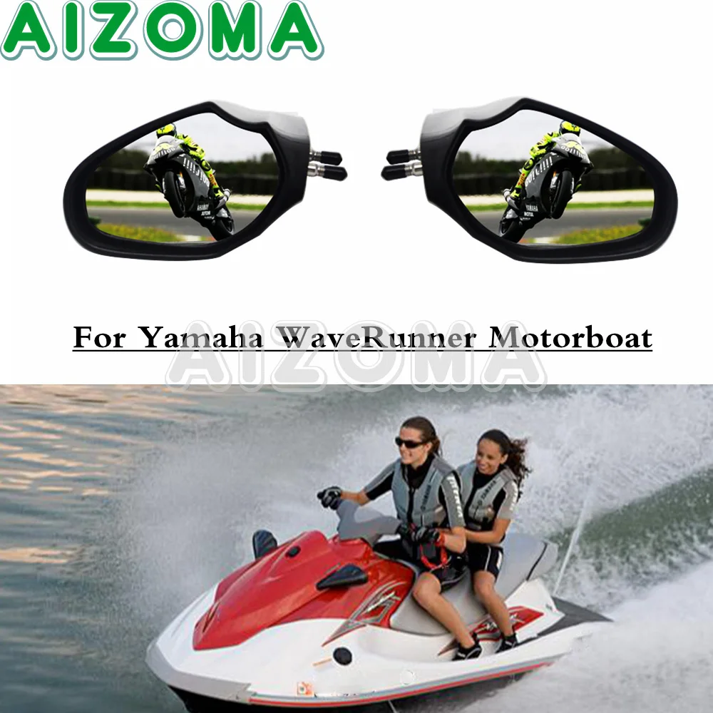 1 çift motosiklet yan aynalar Jet Ski motorlu tekne dikiz aynası Yamaha WaveRunner VX V1 Cruiser Deluxe spor 2010-2016