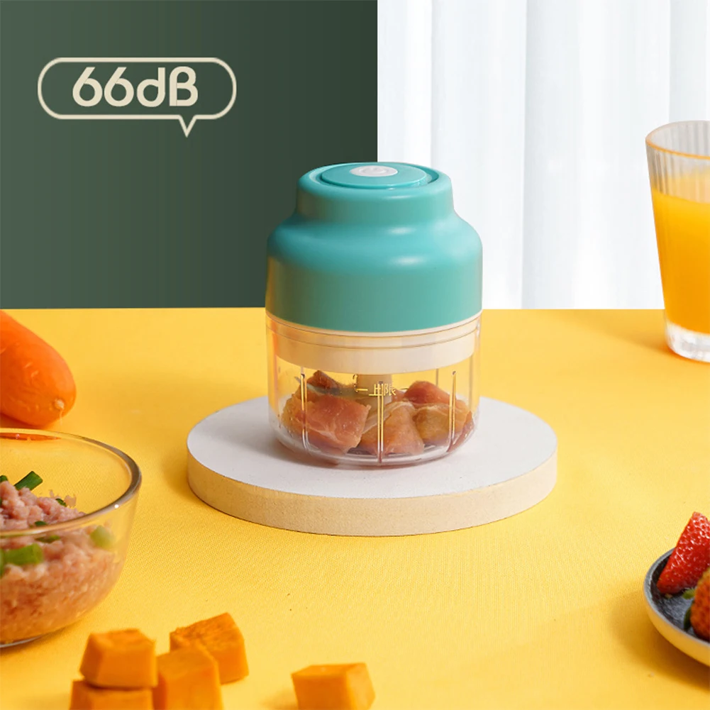 

250ml Waterproof Ginger Garlic Press Electric Vegetable Fruit Mixer Cutter For Crushed Garlic Crushed Ginger Crushed Fresh Chili