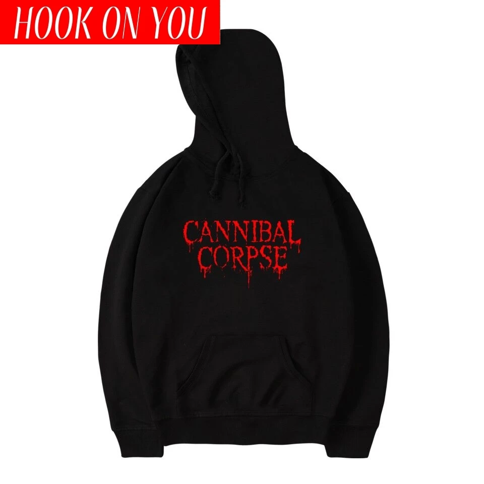 Brutal Death Metal CANNIBAL CORPSE Hoodie sweatshirt Band Name Logo Print fashion cotton Pullover men | Мужская одежда