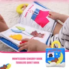 Развивающая книжка для малышей, бесшумная книга для детей, Монтессори, сенсорная книга, сенсорные Игрушки для раннего развития для детей, подарок на день рождения