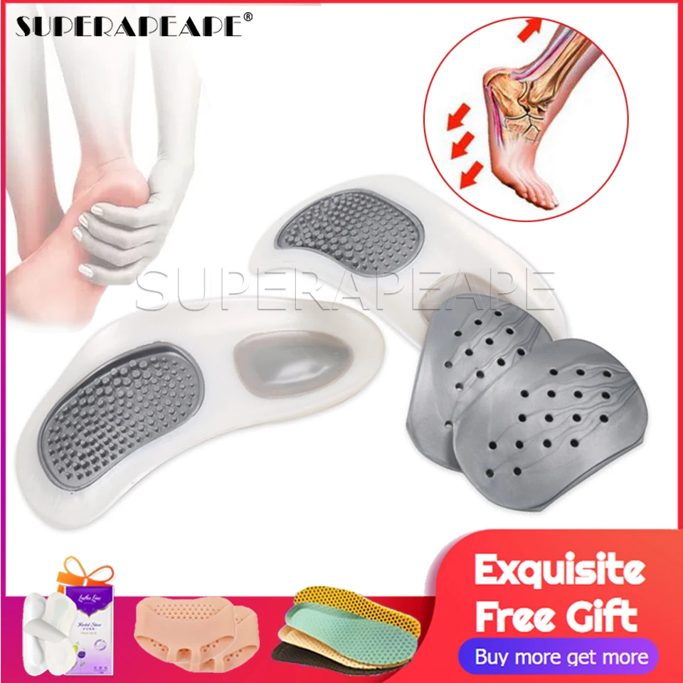 

1 пара практичные прочные плоские ноги стук колени подошвенные ортопедические вставки дышащие арки поддержки стельки с 8 коррекционными по...