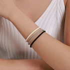 Женские классические браслеты из серебра 100% пробы, в минималистическом стиле