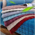 Зимняя плюшевая подушка для дивана, утолщенная фланелевая подушка для гостиной, однотонная теплая мебель на заказ