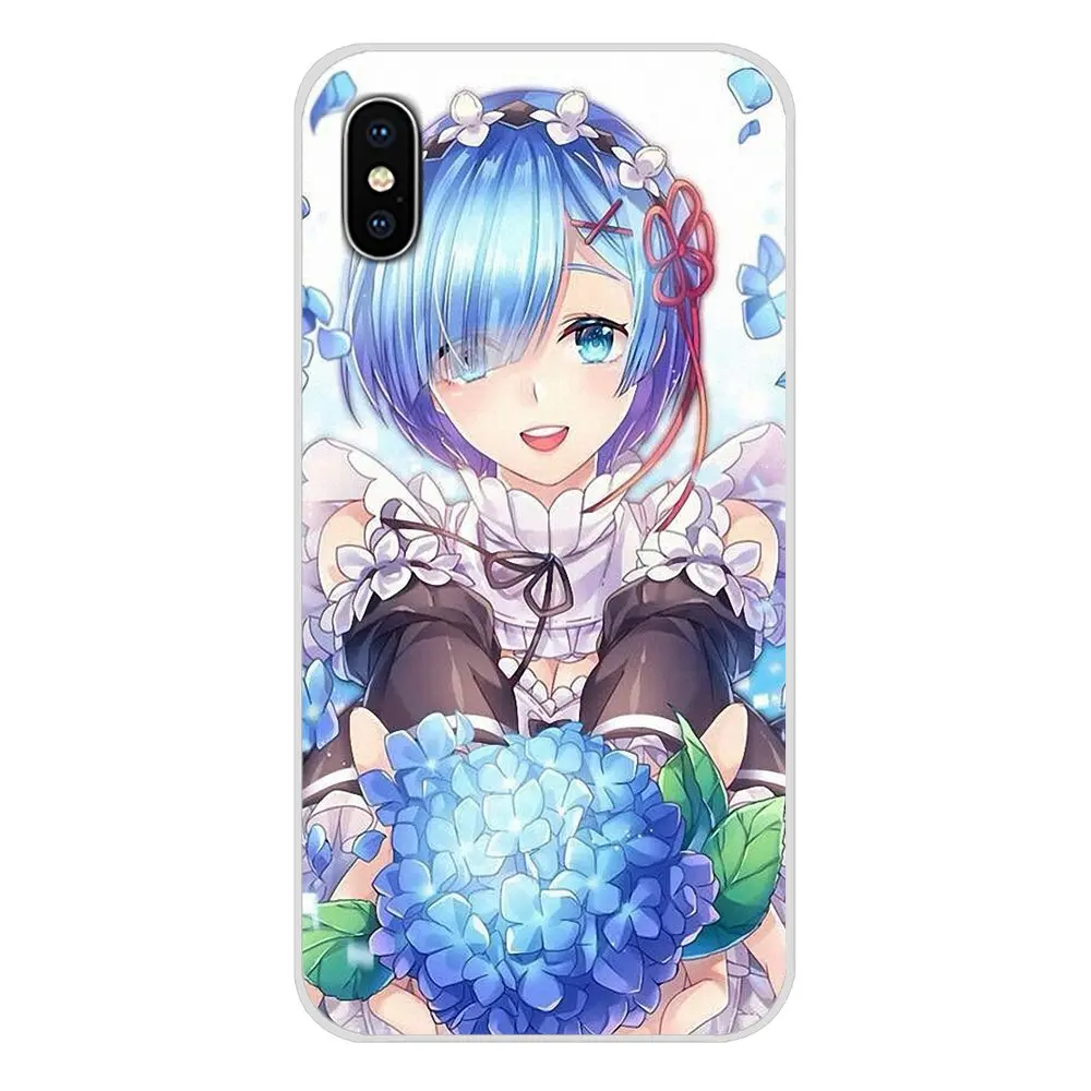 Мягкий прозрачный чехол с рисунком аниме Rem Re Zero Emilia для Huawei G7 G8 P8 P9 P10 P20 P30 Lite Mini Pro P