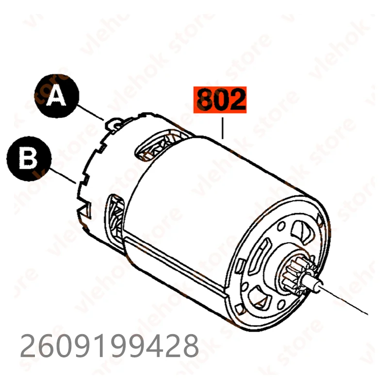 DC 10 8 V мотор для BOSCH GSB1200 2 LI GSB120 GSB1080 GSB12 GSB10.8 PS130 2609199428 Cordl Perc Screwdr Мощность