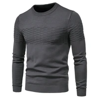 men 2021 winer new casual solid thick wool cotton sweater pullovers men high elasticity fashion slim fit o neck sweater men
