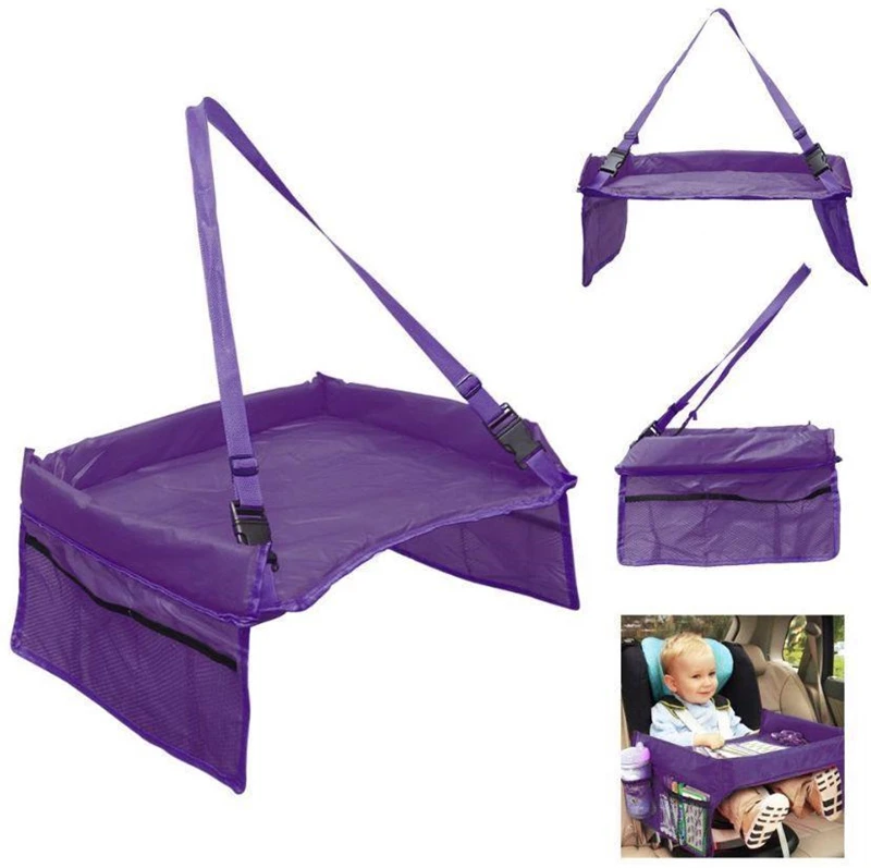 Baby Car Seat Tray Stroller Kids Toy Food Water Holder Desk Children Portable Table For Car New Child Table Storage Travel Play