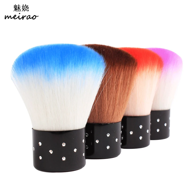 Мягкая щетка для чистки ногтей акрила и УФ гель очистки пыли инструмент маникюра