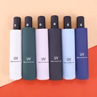 Автоматический складной зонт для мужчин и женщин, ветрозащитный черный Автомобильный Зонт большого размера, уличный, дорожный, деловой зонт от солнца и ультрафиолета