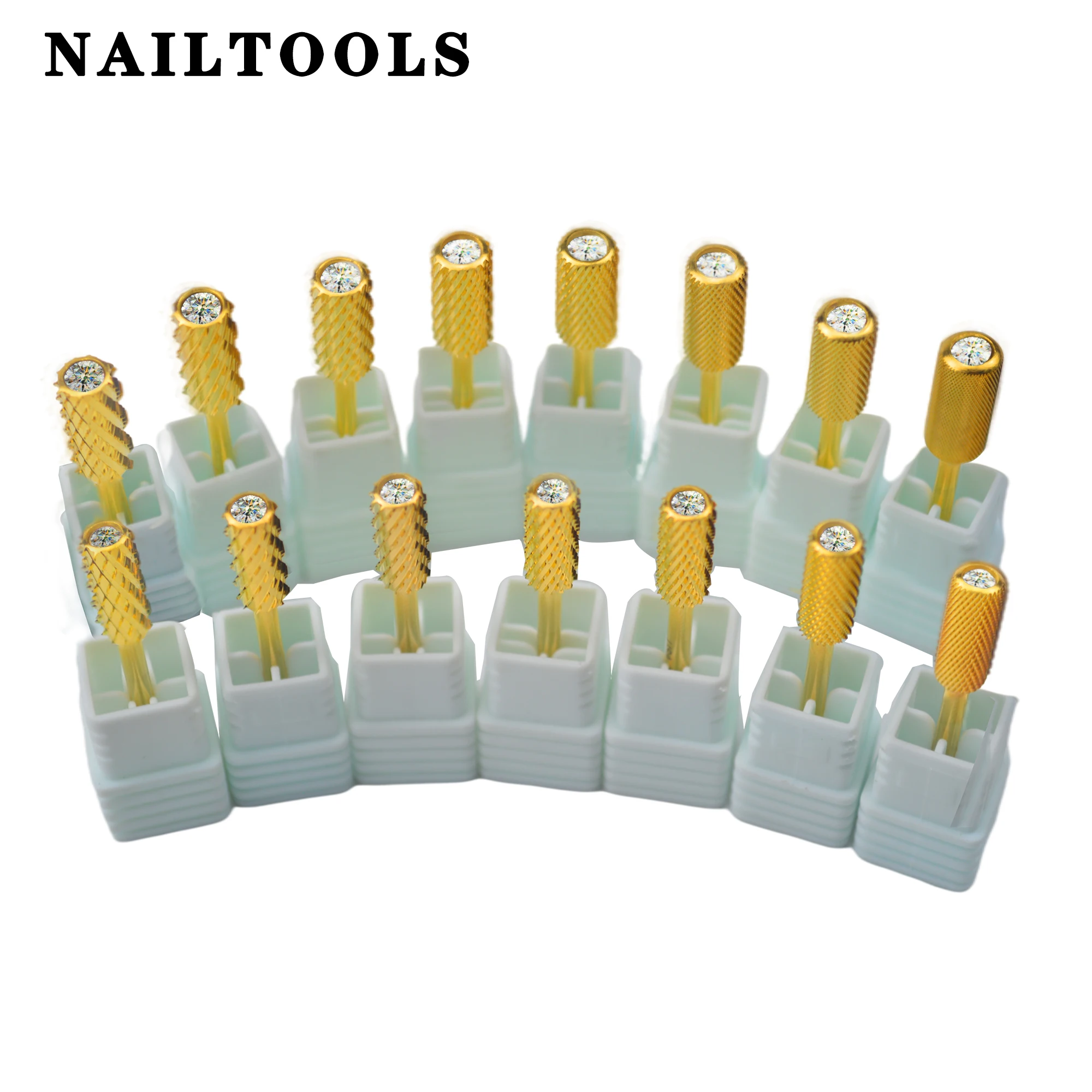 

NAILTOOLS 6.6 Swarovski Stone Large Small Barrel Diamond top Tungsten steel Carbide Luxury nail drill bits Burrs