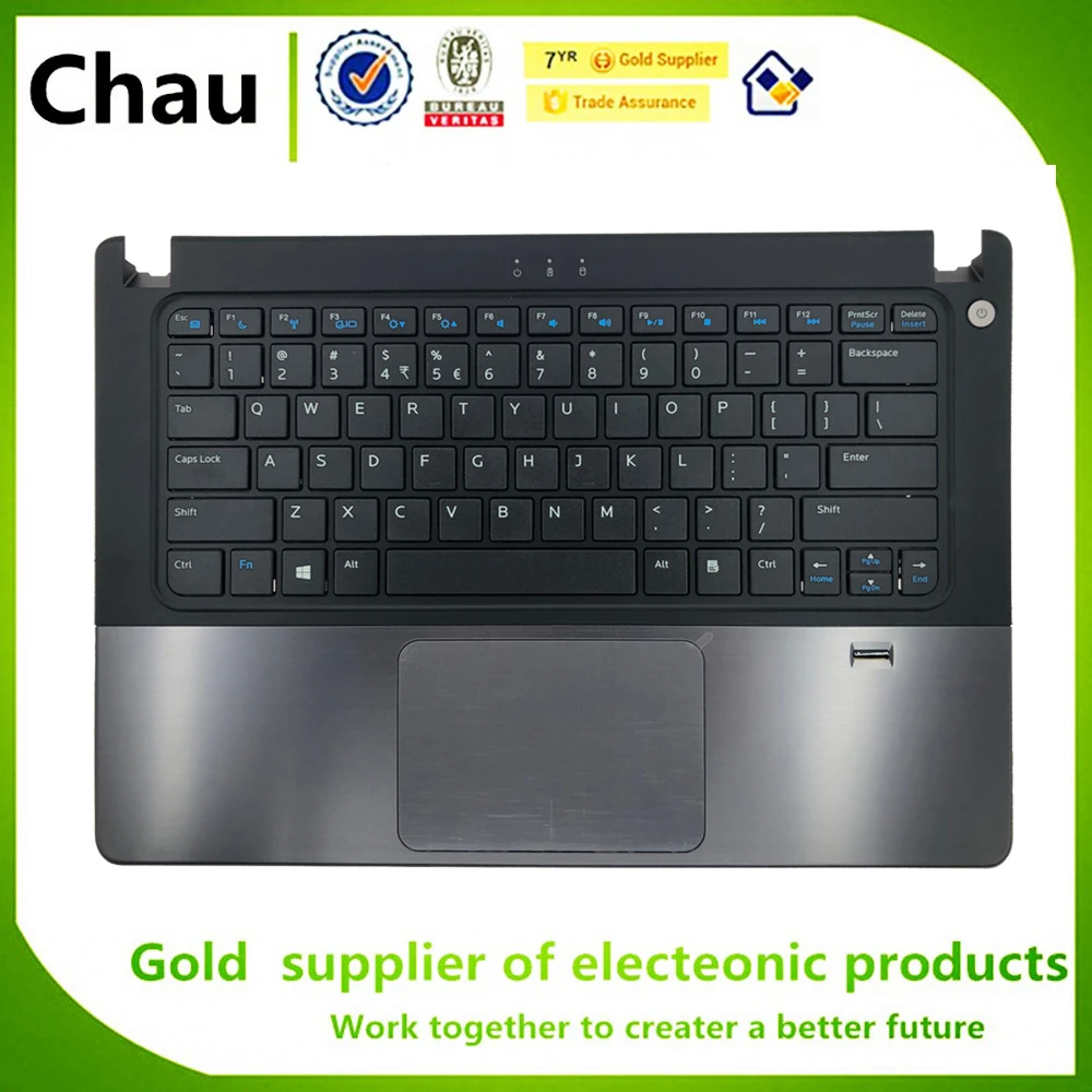 Синий Для Dell VOSTRO V5460 V5470 5460 5470 V5480 5480 5439 верхний чехол Palmrest 0N1TKX/нижний чехол Нижняя крышка основания KY66W 0KY66W - Цвет: Синий