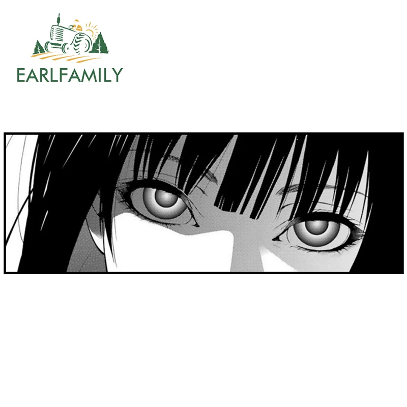 

EARLFAMILY 13 см x 4,6 см для Kakegurui аниме автомобильные наклейки для кемпера креативная забавная наклейка для стайлинга автомобиля граффити винилов...