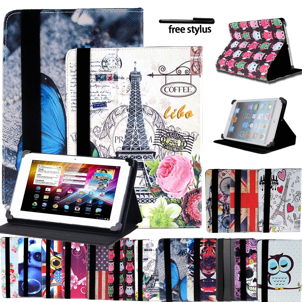 

Universal Tablet Case for GoTab GW7/GT785X/GT9X/GW10/GBT10 Ultra-thin Leather Anti-shock Tablet Leather Stand Folding Cover Case