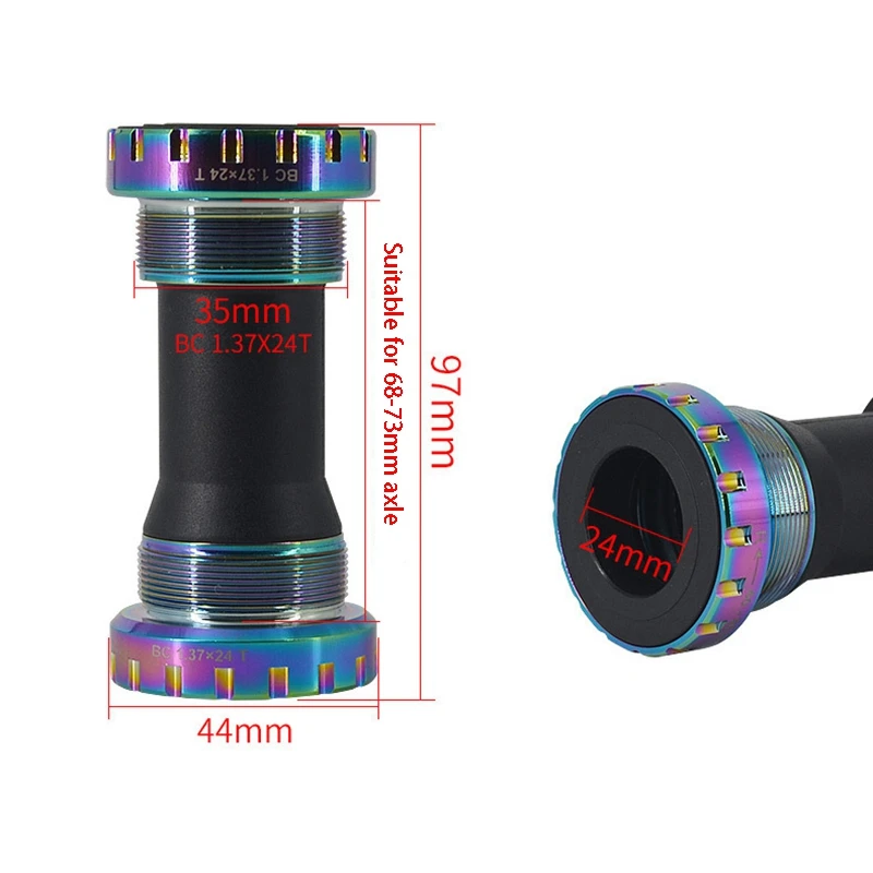 

Bearing Bottom Bracket Screw Type 68/73 mm Bicycle Axis MTB Road Bike Bottom Bracket Waterproof CNC Alloy BB
