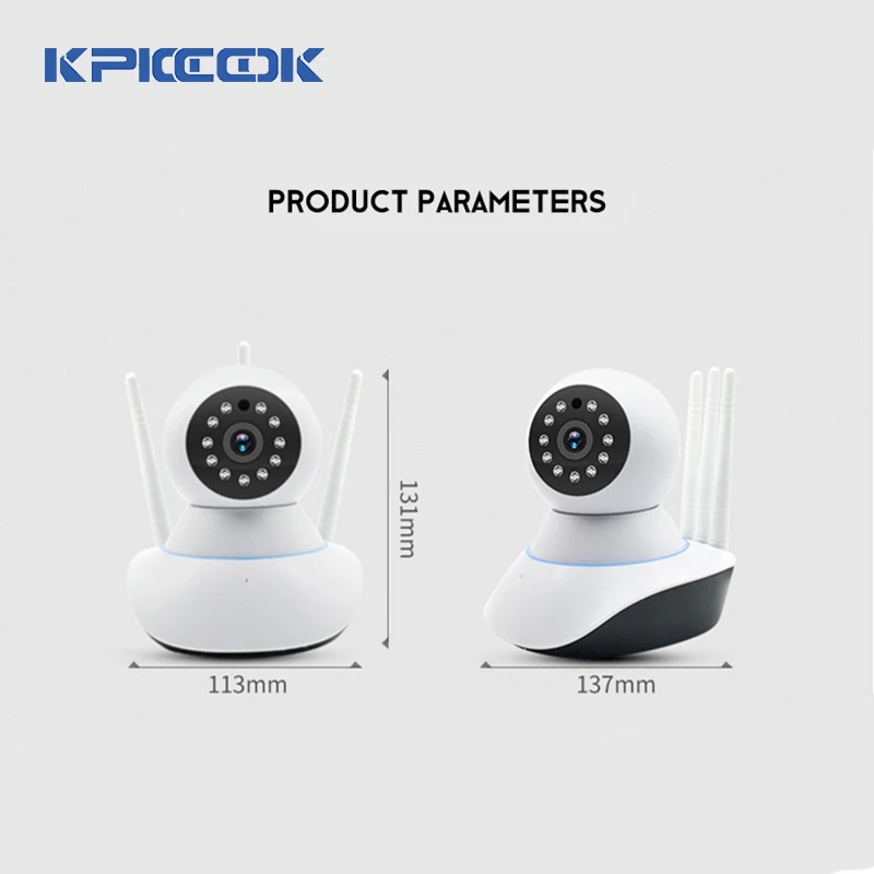IP камера KPIOCCOK 720P 355 градусов ночное видение голосовой Интерком интеллектуальная 2