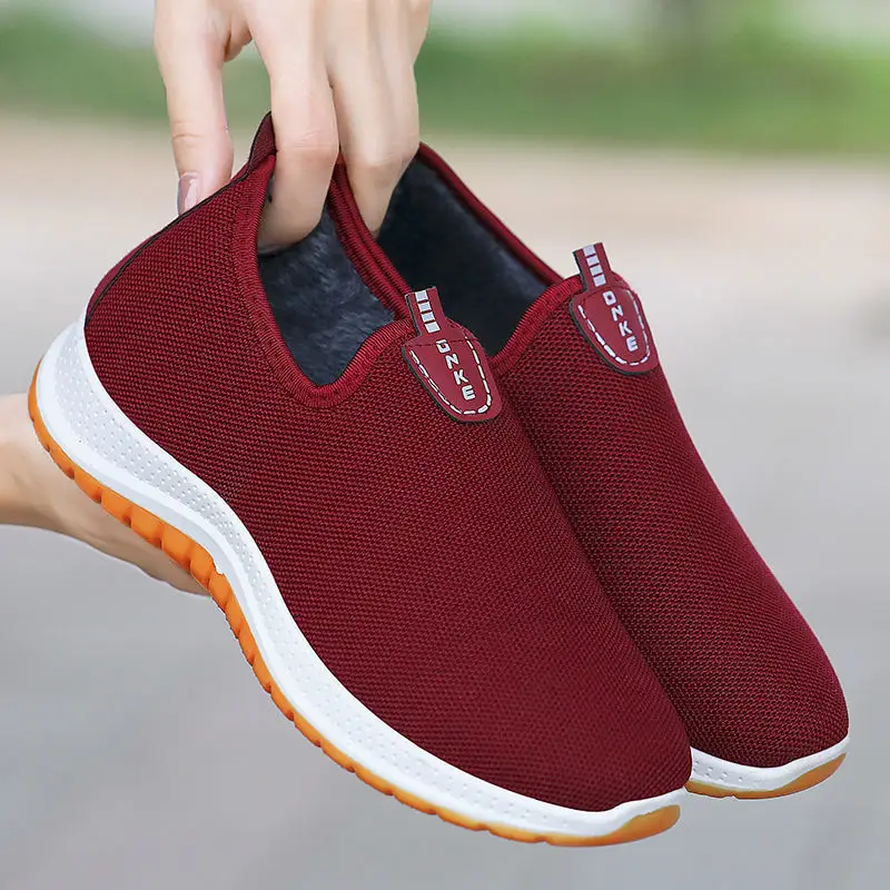 

2021 cloth shoes men and women warm soft-soled mom dad shoes