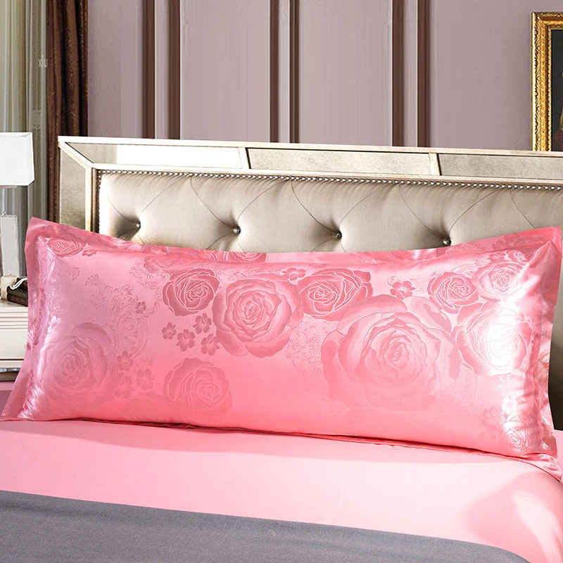 

European Luxury Jacquard Pillow Including Pillowcase King Queen Double Size Long Pillow Case 180x48cm Fluffy Pillow