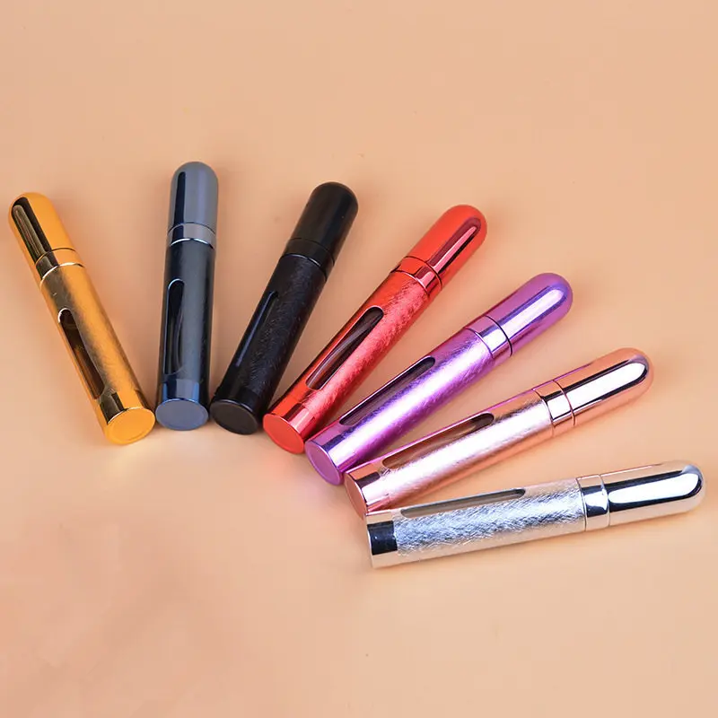 Насос 12 мл форма пули многоразовый анодированный алюминиевый стеклянный пустой