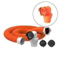 90 degree rv sewer hose swivel elbow fitting adapter for 3 3 12 4 pipe threads orange