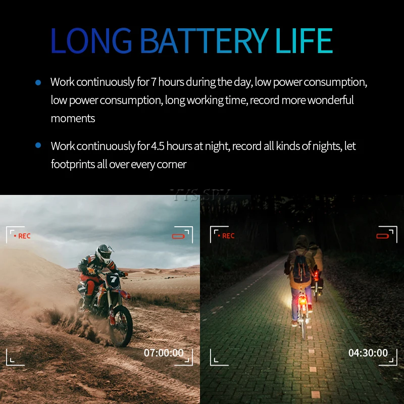 Водонепроницаемая HD 7 часов видео запись мини Экшн камера Espia умный дом ночное