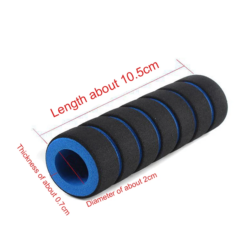 

2Pcs/1pair Bike Handlebar Grips Cover Foam Sponge Grip Cover Non-slip Soft Strong Support Grips Bar Cover Bicycle Accessories