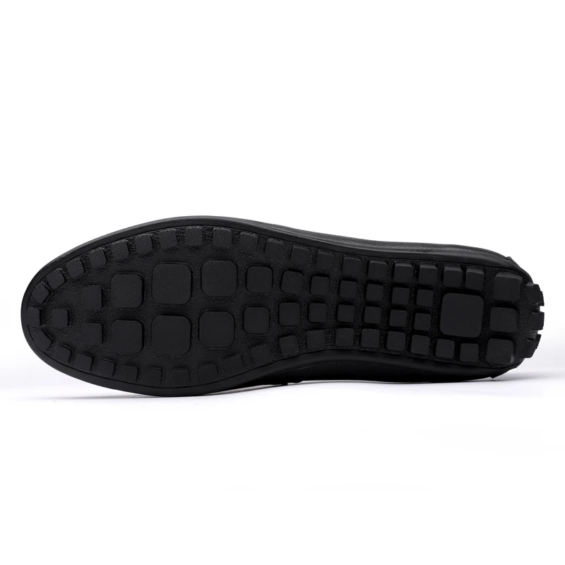 安い 男性用モカシン,快適でカジュアルな靴,黒と茶色,オリジナル,手作り