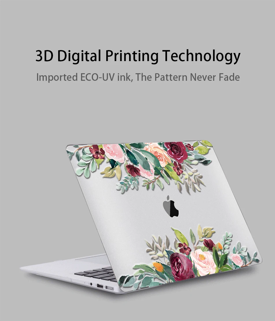 МТТ Акварель Цветы Crystal Case для Macbook Air 13 дюймов retina A1932 для apple macbook pro 13 15 Touch Bar A1989 A1990